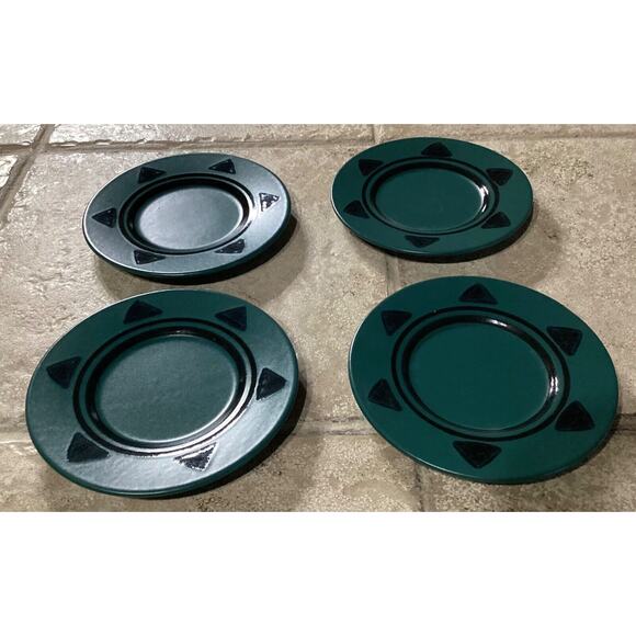 Set of 4 Pfaltzgraff Midnight Sun 6" Saucers or Appetizer/Bread Plates - Picture 3 of 7